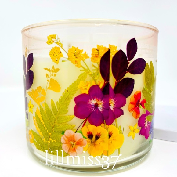 HONEY WILDFLOWER BRAND NEW BATH AND BODY WORKS 3 WICK CANDLE - Picture 6 of 8